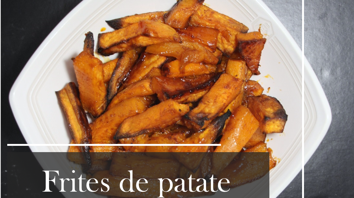 Frites de patate douces au four