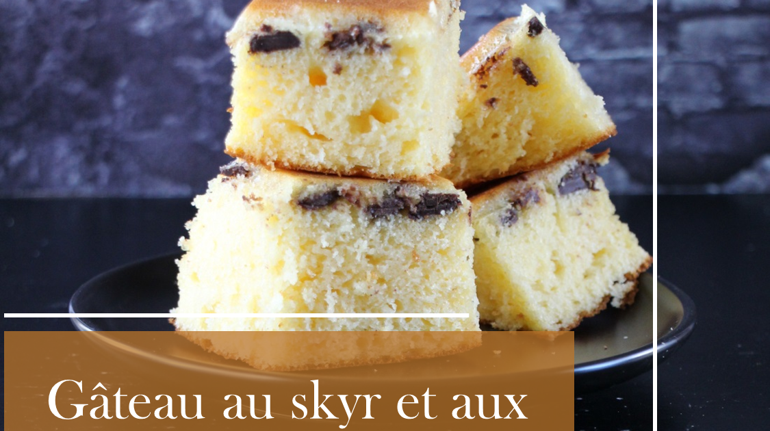 Gâteau au skyr et aux pépites de chocolat