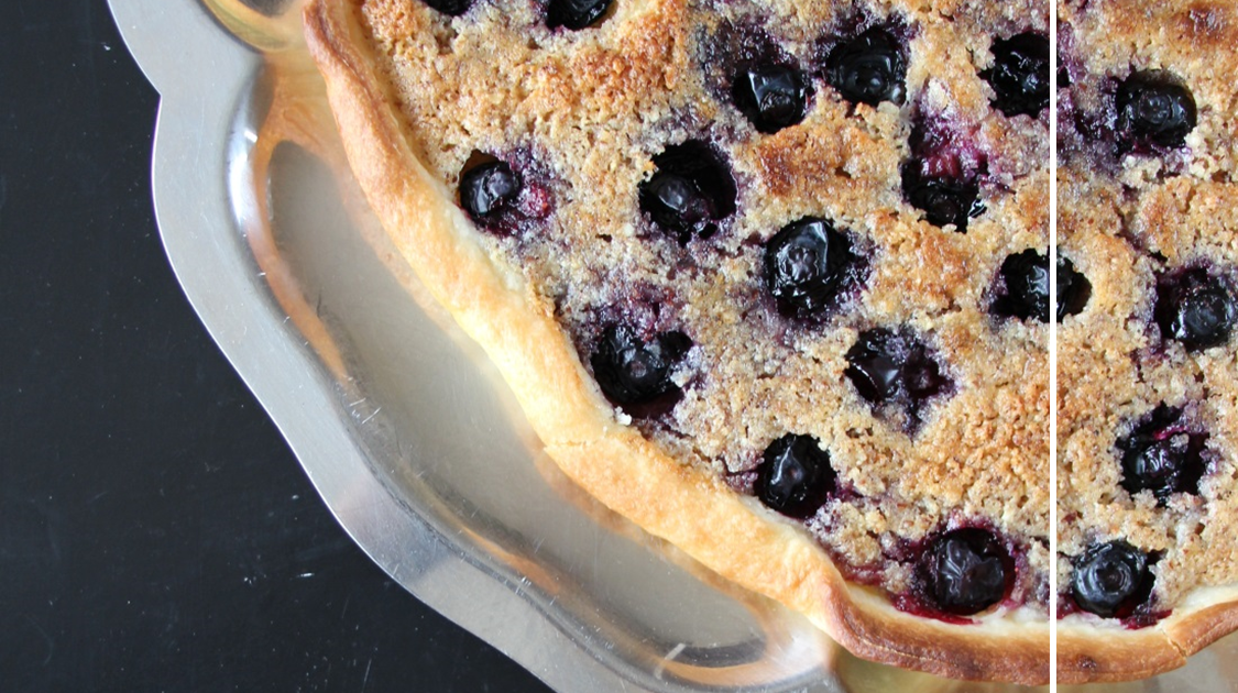 Tarte amandine à la myrtille