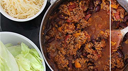 Bœuf à la mexicaine pour garnir des tortillas