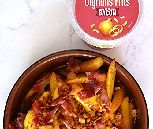 Frites cheddar bacon et oignons frits : un plat gourmand à partager