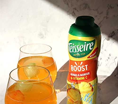 J'ai testé : sirop Boost Ananas & Mangue de de Teisseirefrance