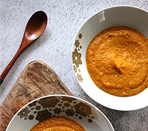 Soupe réconfortante aux carottes et lentilles corail 