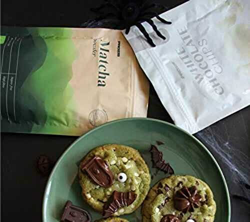 Cookies verts pour Halloween au thé matcha