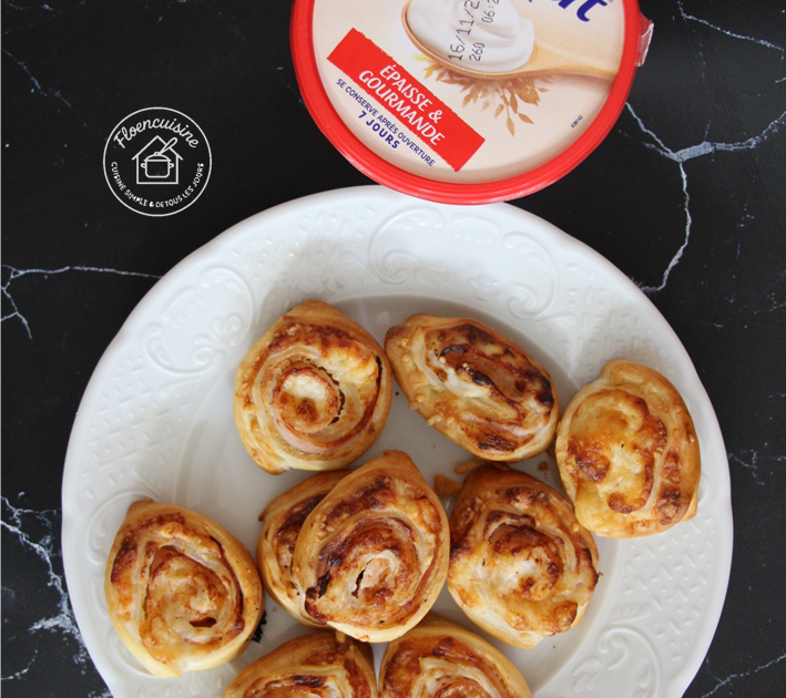 Feuilletés apéritifs express à la dinde et au fromage