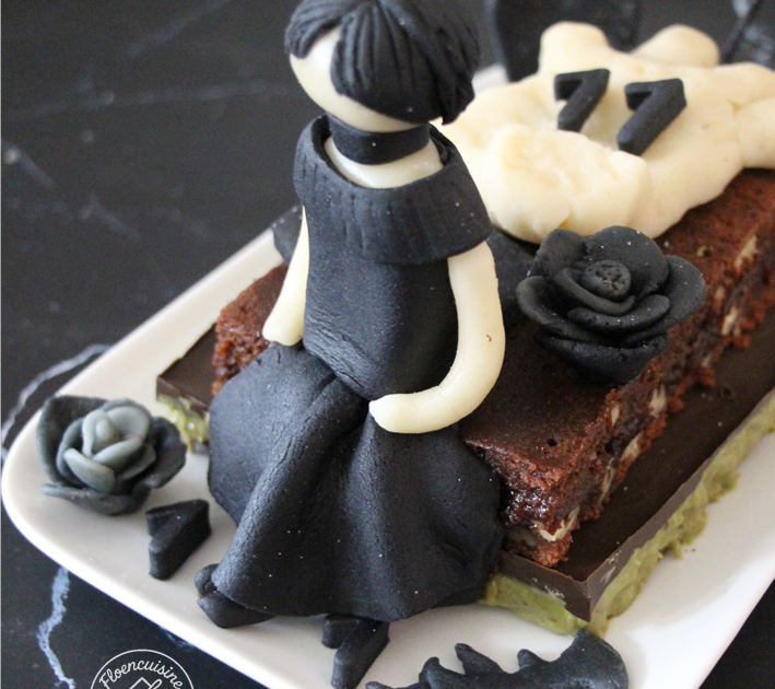 Le gâteau d’anniversaire Wednesday pour les 11 ans de mon fils