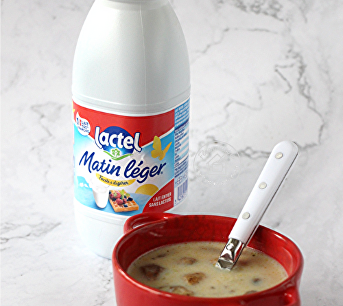 Soupe de Champignons Crémeuse au Lait Matin Léger