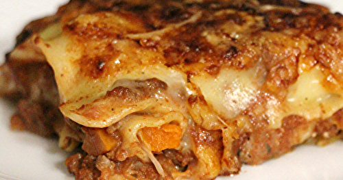 Lasagnes à la bolognaise et aux carottes