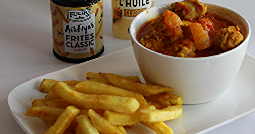 Saucisses façon rougail et frites au Air Fryer : un repas gourmand et facile