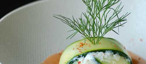 Mousse de merlan en habit de courgette