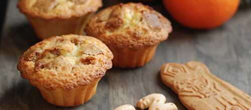 Muffins chocolat blanc-spéculoos pour la Saint-Nicolas