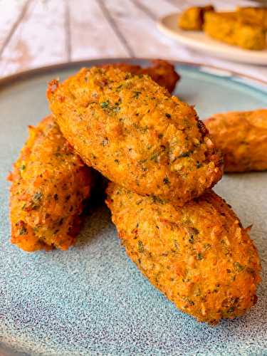 Beignets de saumon et patate douce