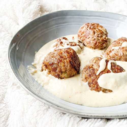 Boulettes de viandes sauce crémeuse