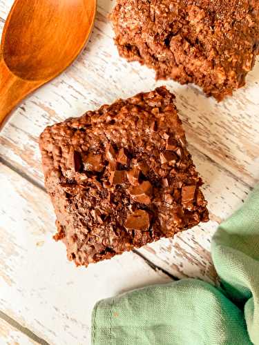 Brownie healthy aux flocons d'avoine