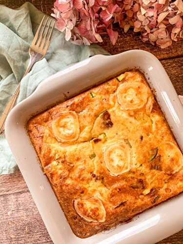 Clafoutis salé à la courgette