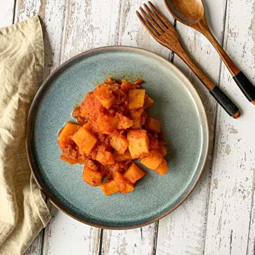 Courge butternut au chorizo