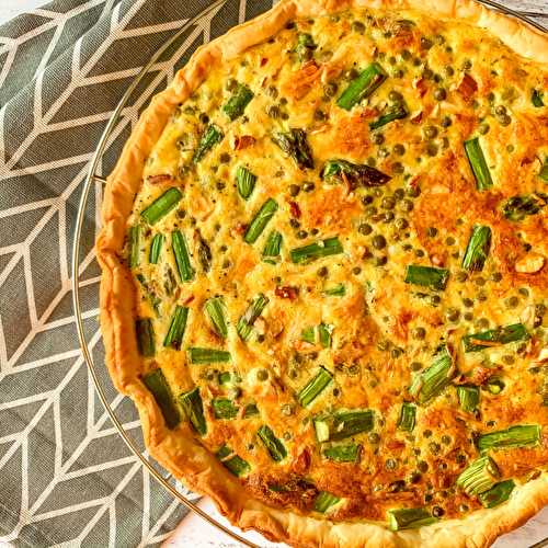 Quiche aux légumes de printemps