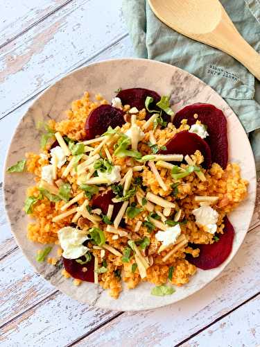 Salade de betteraves et lentilles