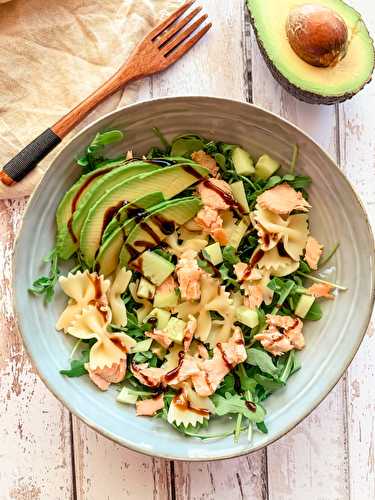 Salade de farfalle au saumon