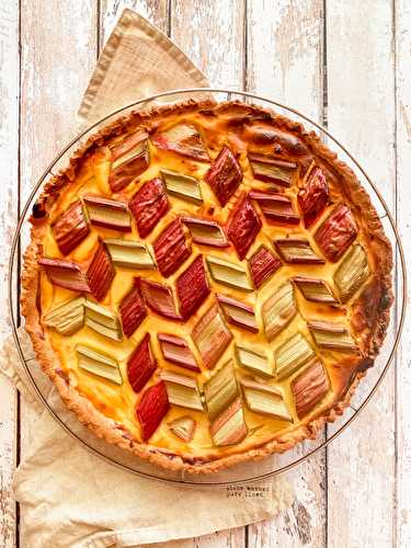 Tarte à la rhubarbe