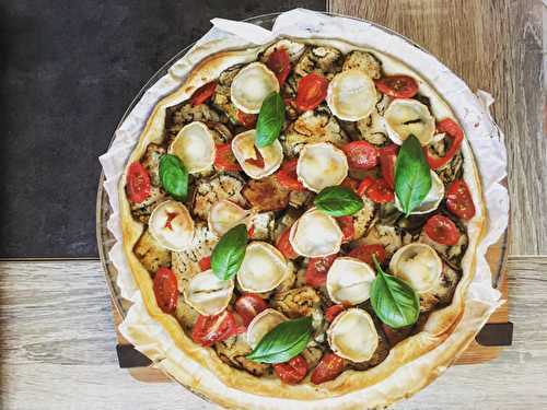 Tarte aubergine pesto