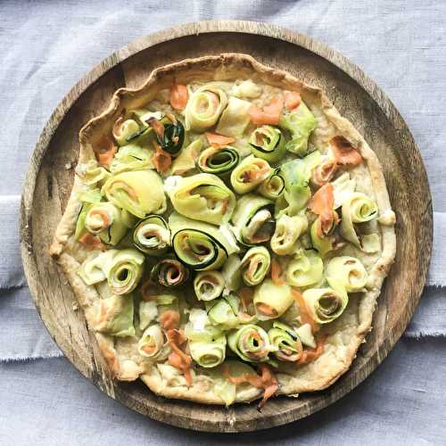 Tarte courgette saumon mascarpone