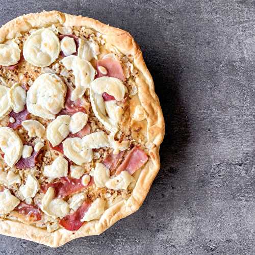 Tarte jambon cru chèvre