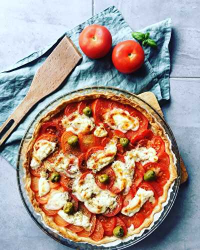 Tarte thon tomate burrata