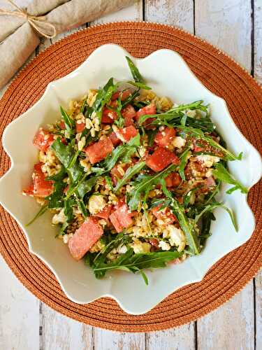 Salade d’Ebli, pastèque et fêta