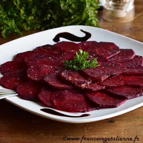 Carpaccio de betterave crue (végétalien, vegan) ?