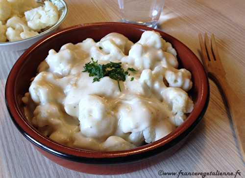 Chou-fleur à la béchamel (végétalien, vegan, sans gluten) ?