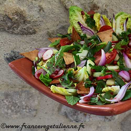 Fatouche ou fattouche (végétalien; vegan) ?