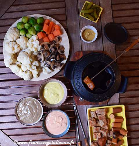 Fondue bourguignonne (végétalien, vegan) ?