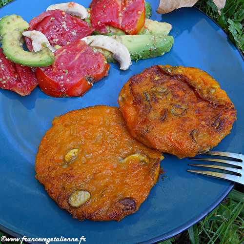 Galettes à la courge et aux champignons (végétalien, vegan) ?