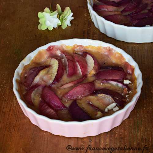 Gratin de pêches (végétalien, vegan) ?