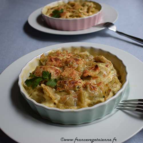 Gratinée de ravioles (végétalien, vegan) ?