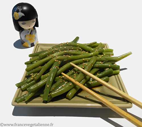 Haricots verts à la sauce japonaise (végétalien, vegan) ? France végétalienne