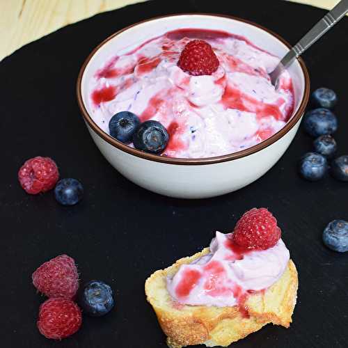 Mousse de fromage végétal aux fruits rouges (végétalien, vegan) ?