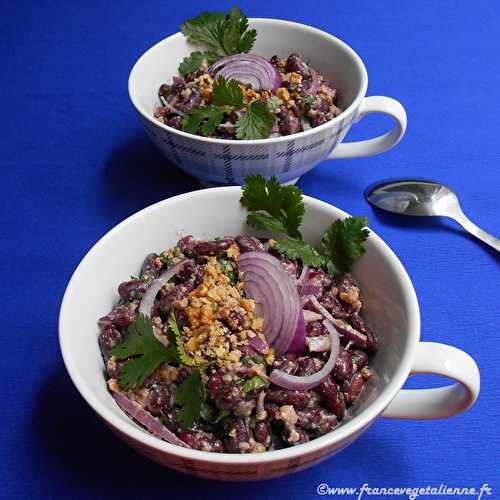 Salade aux haricots rouges façon géorgienne (végétalien, vegan) ?