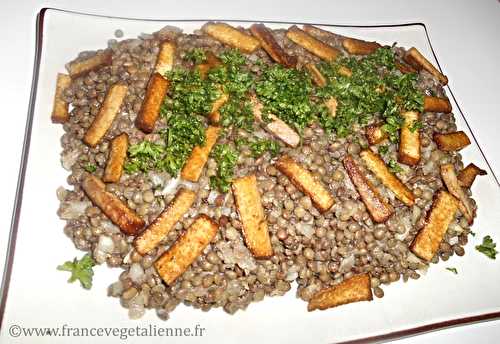 Salade de lentilles vertes du Puy (végétalien; végan) ?