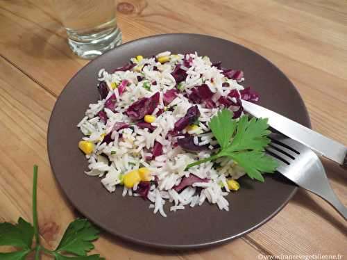 Salade de riz au chou rouge (végétalien, vegan) ?