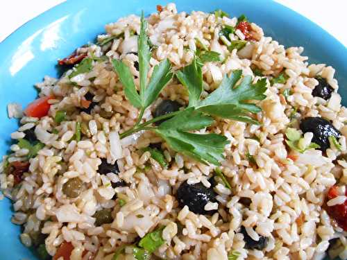 Salade de riz méditerranéenne (végétalien, vegan) ?