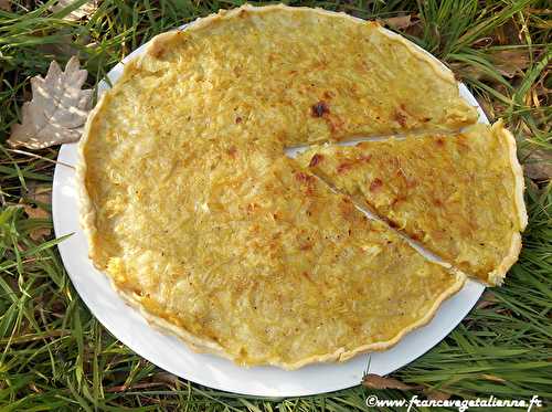 Tarte à l'oignon de Givet (végétalien, vegan) ?