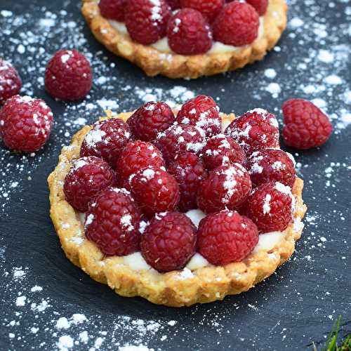 Tartelette aux framboises (végétalien, vegan) ?