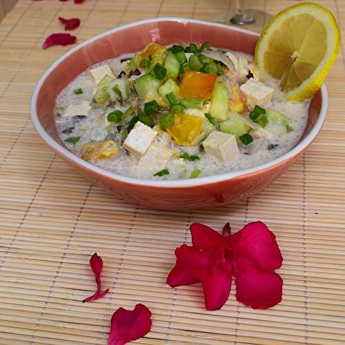 Tofu façon poisson cru à la tahitienne (végétarien, vegan) ?