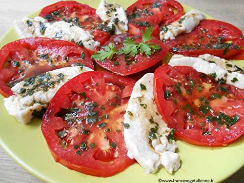 Tomates-mozza (végétalien, vegan) ?