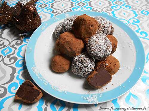 Truffes en chocolat de Chambéry (végétalien, vegan) ?