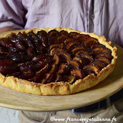 Tarte aux quetsches (végétalien, vegan) —