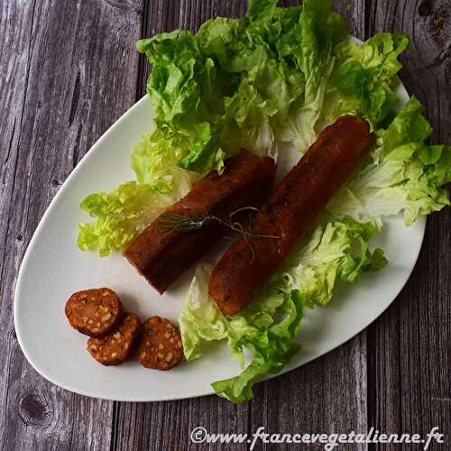 Saucisse végétale façon Montbéliard (végétalien, vegan) — France végétalienne