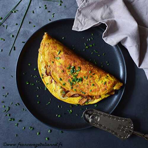 Omelette lorraine (végétalien, vegan)